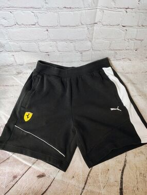 Puma Scuderia Ferrari Mens Small Fleece Shorts Small Racing Logo